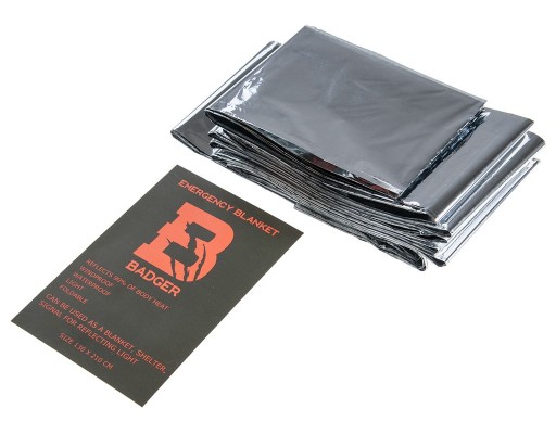 Tepelná záchranná fólia NRC Badger termálna záchranná deka 130 cm x 210 cm