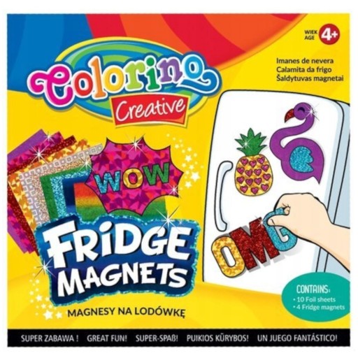 COLORINO WOW MAGNETY NA CHLADNIČKU 4 VZORY