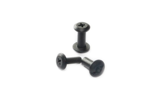 Skrutka s priechodným otvorom 'Chicago' - Flat Top - 12,6 mm