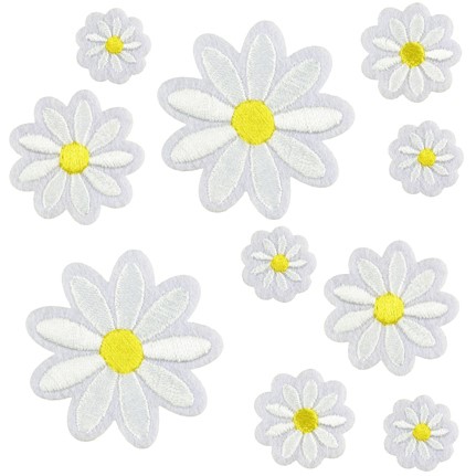 Nažehľovacia súprava NÁŠIVKY DAISIES FLOWERS