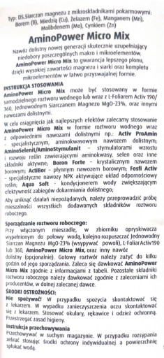 Hnojivo Aminopower Micro Mix 1kg, mikro a makro prvky, listové hnojivo