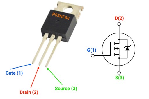 TRANZISTOR P55N06 55A 60V TO220