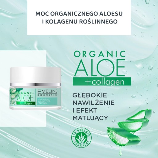 Eveline Cosmetics Organic Aloe gél na tvár