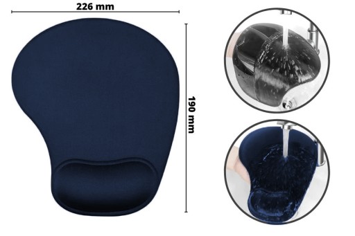Ergonomická podložka pod myš 226x190 mm ružová