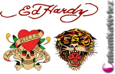 ED HARDY Designer ERASERS 3 KS