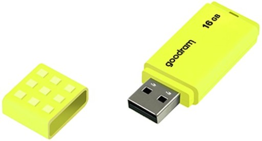 Pendrive GOODRAM 16 GB UME2 USB 2.0 čítanie až 20 MB/s, zápis od 5 MB/s žltá