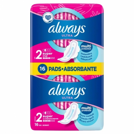 Always Ultra Super hygienické vložky veľkosť 2 2x 8 kusov