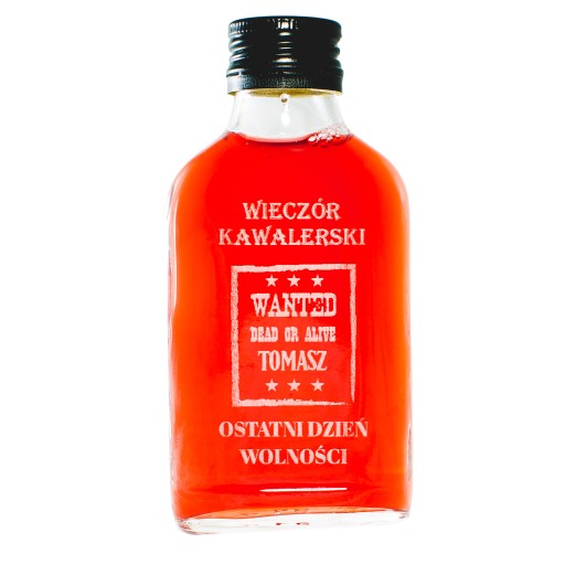 Fľaša na rozlúčku, gravírovaný suvenír