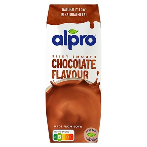 ALPRO Rastlinný nápoj so slamkou, čokoládová príchuť, ČOKOLÁDA 250 ml VEGE