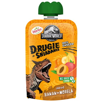 Hortex druhé raňajky jablko, banán, marhuľa 1 ovocné pyré, sáčok 100g