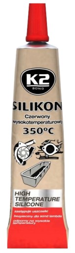 Červený silikónový tmel 21g K2 B235