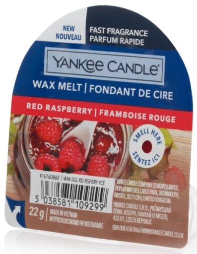 Vosk s vôňou Yankee Candle Červená malina