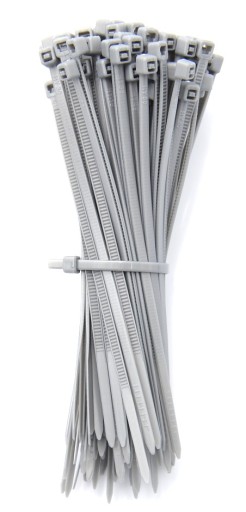 100ks KABELOVÉ VIAZAČKY, SIVÁ, 3,6X300 mm