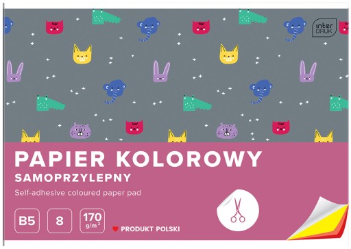 FAREBNÝ SAMOLEPIACI PAPIER B5 8 FAREB 170g