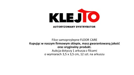 Samolepiace plsti STAROSTLIVOSŤ O PODLAHU 35 x 35 mm ČIERNA