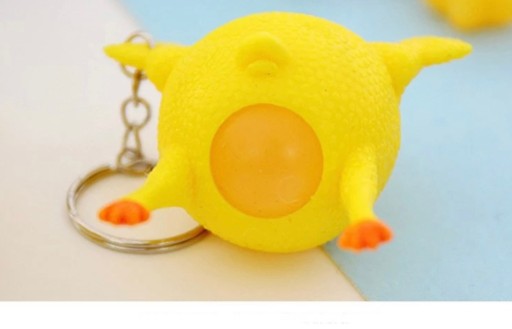 GNIOTEK kľúčenka kuracie vajce kľúčenka KEYRING hračka hra antistresová squishy