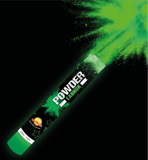 Pneumatické konfety HOLI POWDER Green Festival 30cm