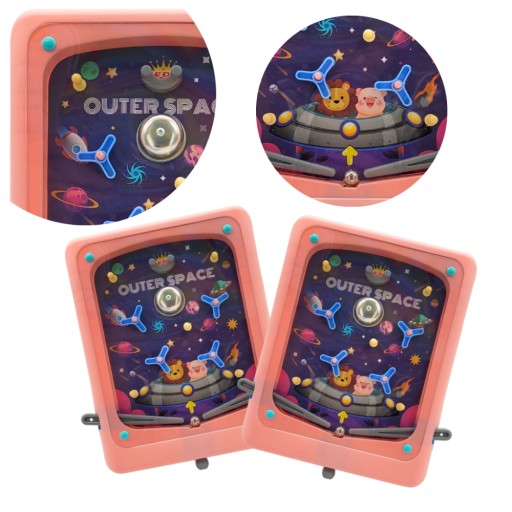 ZRUČNOSTNÁ HRA PINBALL ružová FLIPPER