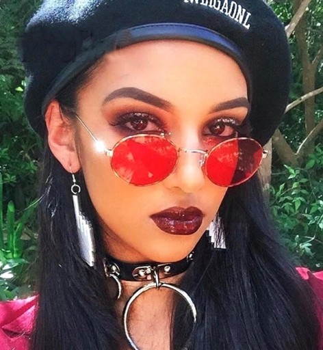 Oválne boho retro kovové okuliare LENONKI eye