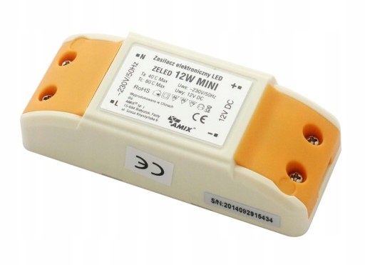 Elektronický transformátor LedDriver AN-12W/12V AMIX