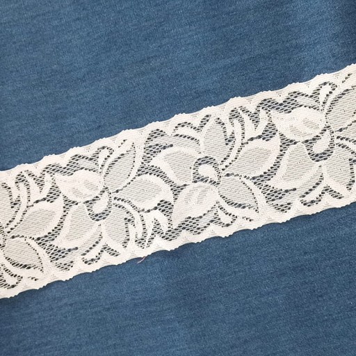ČIPKA ELASTICKÁ 6 CM - BIELA