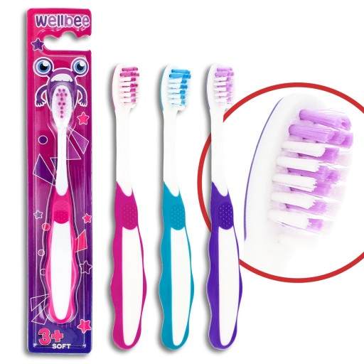 WELLBEE Zubná kefka pre deti KIDS(3+) Soft