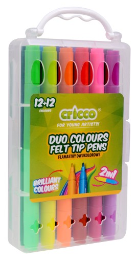 CRICCO obojstranné fixky 12 24 farieb