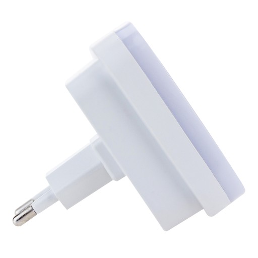 KONTAKTNÁ LED NOČNÁ LAMPA KONTAKT SAFE SQUARE + SNÍMAČ SÚMRAK 1W