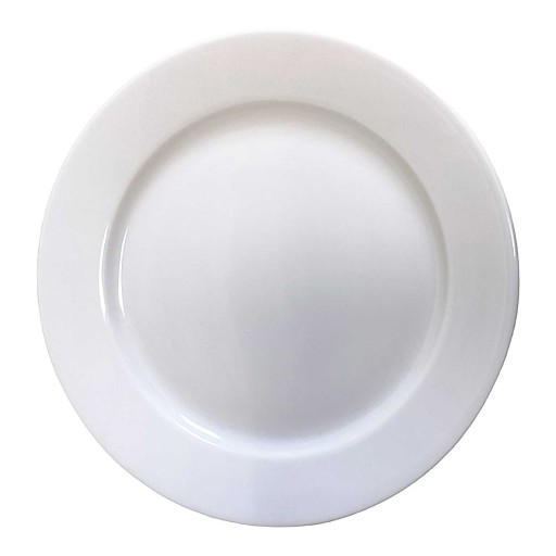 PORCELÁNOVÝ GASTRO PLOCHÝ TANIER, HLADKÝ, 19 CM, BIELY