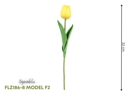 SILIKÓNOVÝ TULIPÁN AKO ŽIVÝ UMELÝ GUMOVÝ KVET PRE ŽLTÉ UMENIE