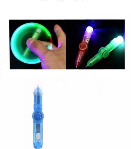 Fidget spinner Pop it svietiace trikové LED herné pero