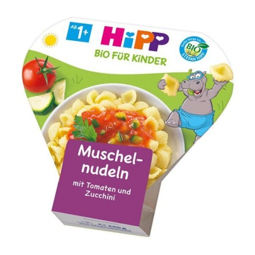 Hipp Bio Pasta Shells Cuketa Paradajková 12m 250g