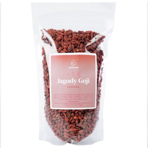 Goji bobule 500g Wenatural - sušené, celé ovocie, bez konzervantov,