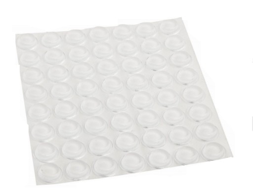 Samolepiaci silikónový nárazník, priemer 12 mm