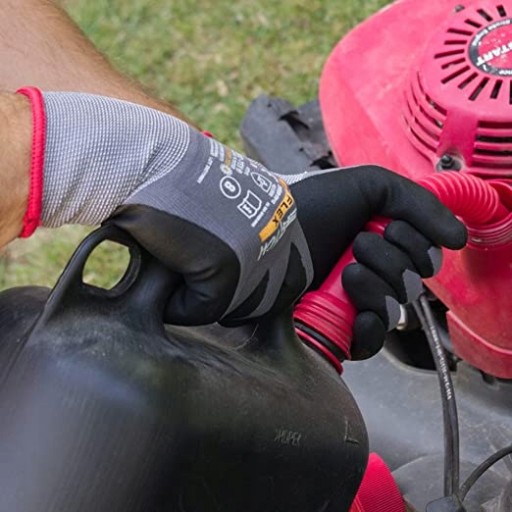 PRACOVNÉ RUKAVICE SILNÉ NITRILOVÉ POVRCOVANÉ NITRILOVOU PENOU SUPERTECH FIX