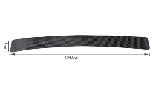 OCHRANNÁ FÓLIA KRYT NÁRAZNÍKA 104CM CARBON
