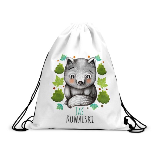 Taška na batoh do škôlky na topánky Meno WOLF