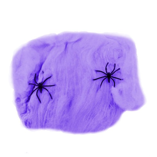 Halloweenska pavučina - fialová, 60 g