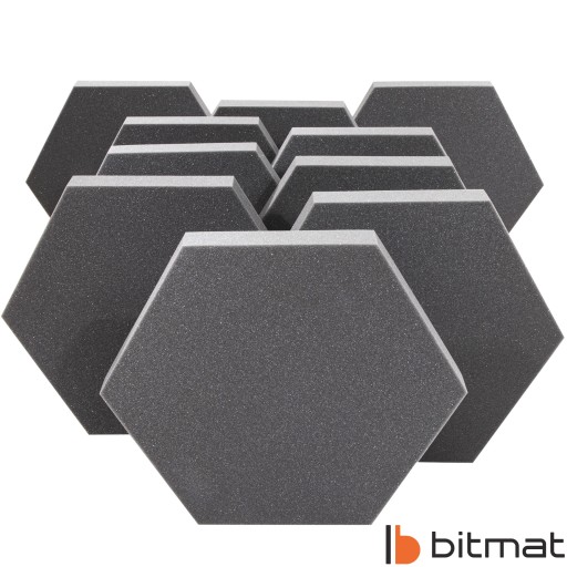 Akustický NÁSTENNÝ PANEL Tlmenie HEXAGON šesťhran Bitmat 3cm