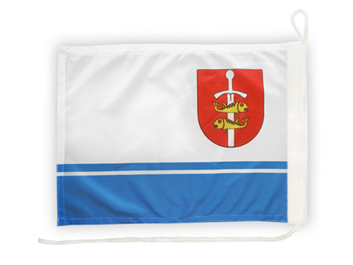 Vlajka GDYNIA na jachtu 30x40 cm Vlajka plachetnice GDYNIA