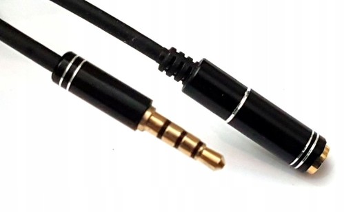3,5 mm jack predĺženie 4PIN pole, 1m kábel (3908a