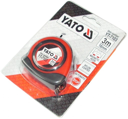 YATO MAGNETICKÉ ZROVNANÉ MEASURE MEASURE NYLON 3M YT-7103