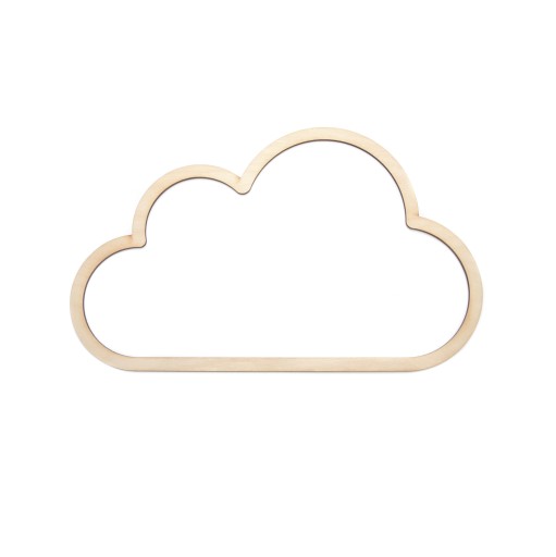 Drevená obruč, základňa macrame - Cloud, 18 cm