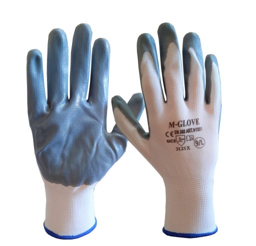 M-Glove ochranné nitrilové rukavice N1001 3121X veľkosť 9/L