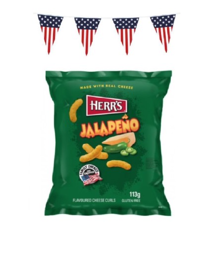 Herr's Jalapeno Cheese Curls 113g