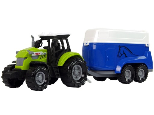 Traktor s prívesom na kone Sound Green