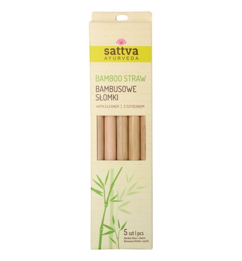 SATTVA Bambusové slamky s čističom 5+1