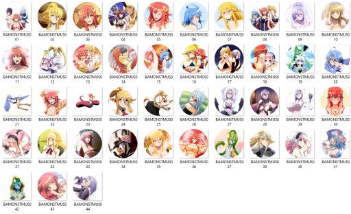Manga Anime Monster Musume Pins VEĽKÝ VÝBER