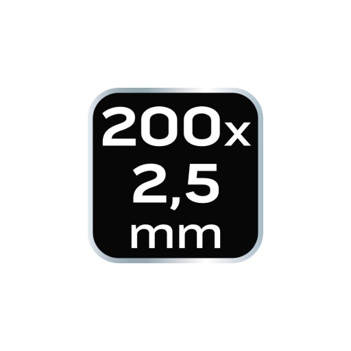 Sťahovacie pásky 2,5 x 200 mm, 100 ks, čierne