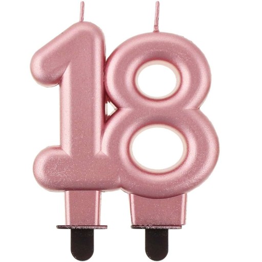TORTA SVIEČKA ČÍSLO 18. narodeniny OSEMNÁSŤ